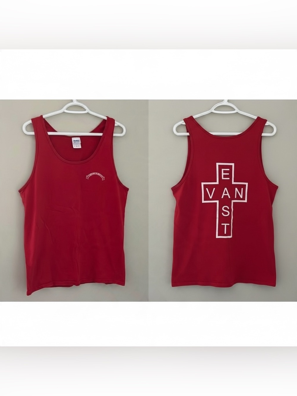 East Van Cross Territory of Respect Red Tank Top Size Medium